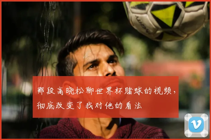 那段高晓松聊世界杯赌球的视频，彻底改变了我对他的看法