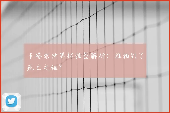 卡塔尔世界杯抽签解析：谁抽到了死亡之组？