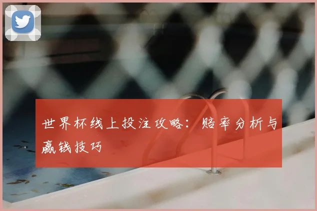 世界杯线上投注攻略：赔率分析与赢钱技巧