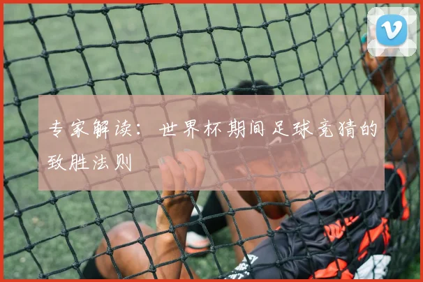 专家解读：世界杯期间足球竞猜的致胜法则